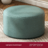 Green Round Soft Cushion Stool - Home Leisure & Decor Seat