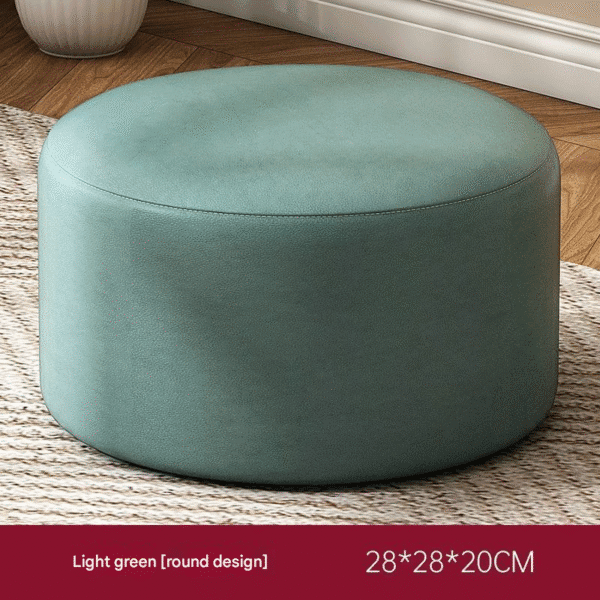 Green Round Soft Cushion Stool - Home Leisure & Decor Seat