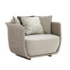 Single Leisure Armchair with Cushion - Modern Home Relaxation Furniture