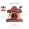 Mushroom House-shaped Rechargeable LED Night Light - Decorative Desktop Ornament for Kids’ Room