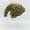 Olive Green Knitted Beanie - Casual Headwear Accessory