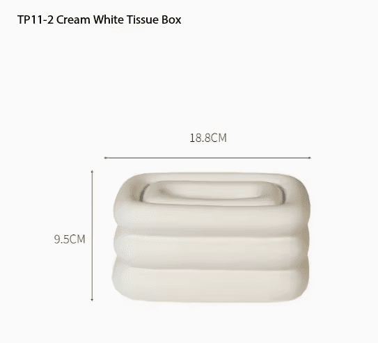 Light White Stacked-shaped Minimalist Home Decor Figurine