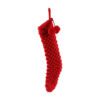 Red Knit-Style Sock-Shaped Decorative Ornament