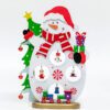 Santa Claus & Snowman-themed Christmas Festive Decorative Piece (with Festive Details)
