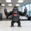 Playful Cartoon Gorilla Decor Figurine - Energetic Office & Desktop Ornament