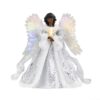 White Angel-themed Festive Decorative Figurine (with Wings & Elegant Gown Details)