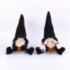 Pair of Gnome-shaped Decorative Ornaments (with Black Pointed Hats)