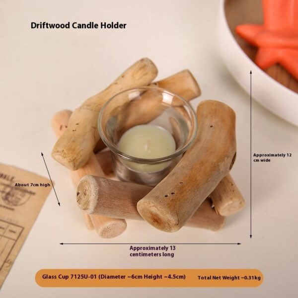 Wooden Root-style Decorative Storage Ornament (Tabletop Display)