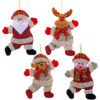Set of Christmas-themed Decorative Ornaments (Santa Claus & Reindeer Designs)