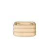 Light Beige Minimalist Home Decor Figurine (Block-shaped Design)