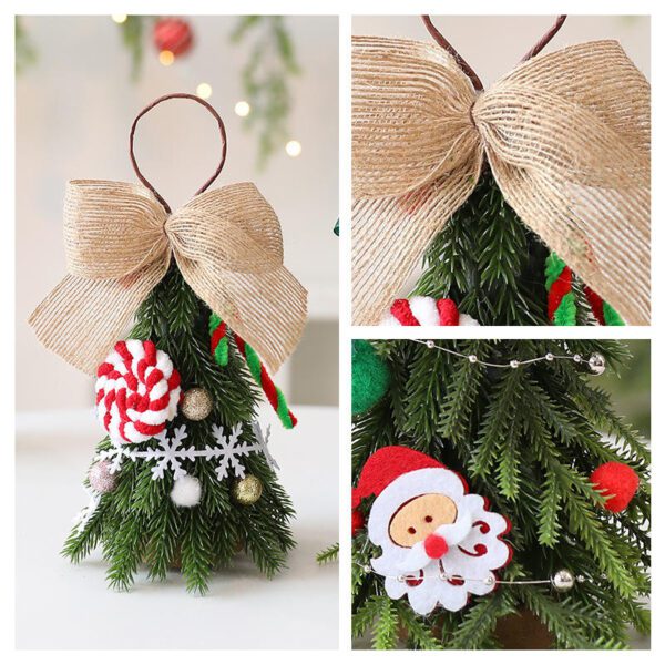 Christmas-themed Decorative Ornament (with Candy Cane & Bow) + Christmas Tree Decoration Display