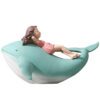Girl on Whale Decor Figurine - Cute Kids Room Desktop Ornament