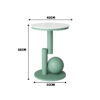 Modern Minimalist Light Green Small Side Table – Round Top Compact Sofa Side Table