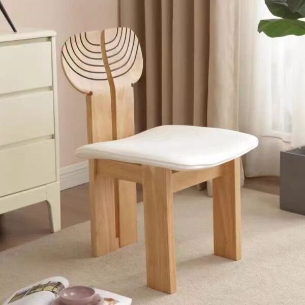 Modern Minimalist Light Wood Design Leisure Chair – Light Seat Living Room Chair