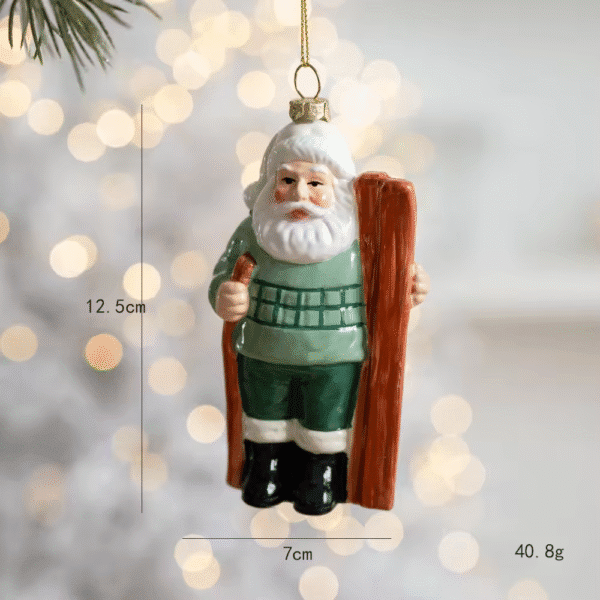 Christmas-themed Old Man-shaped Decorative Ornament (Festive Hanging Style)