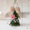 Christmas-themed Decorative Ornament (with Bow, Candy Cane & Small Tree Details)