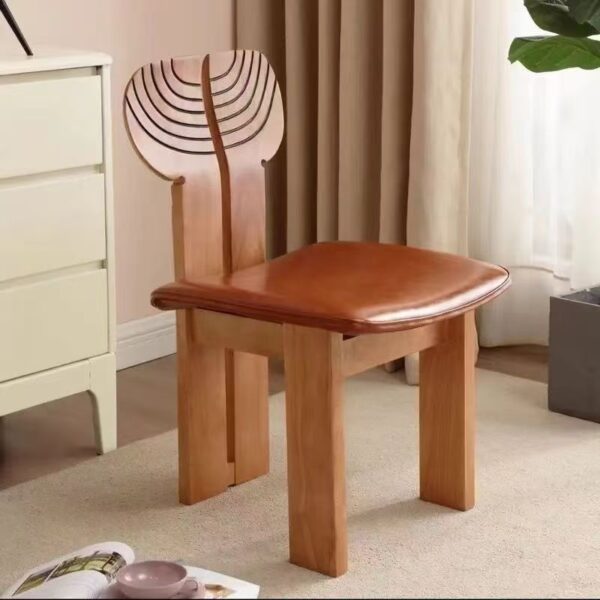 Modern Minimalist Light Wood Design Leisure Chair – Living Room Dining Chair