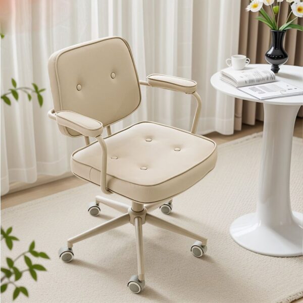 Minimalist Fabric Office Leisure Swivel Chair | Comfortable Lightweight Desk Chair Minimalist Fabric Office Leisure Swivel Chair – Comfortable Lightweight Desk Chair with Five-Star Casters