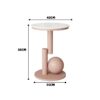 Modern Minimalist Light Pink Small Side Table – Round Top Compact Sofa Side Table