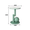 Modern Minimalist Light Green Small Side Table – Round Top Compact Sofa Side Table