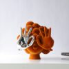 Modern Art Style Orange Decor Ornament – Abstract Sculpture Desktop Decoration