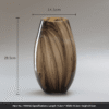 Modern Stone Pattern Glass Vase with Dimensions | Decorative Flower Vase for Living Room Modern Stone Pattern Glass Vase with Dimensions – Decorative Flower Vase for Living Room
