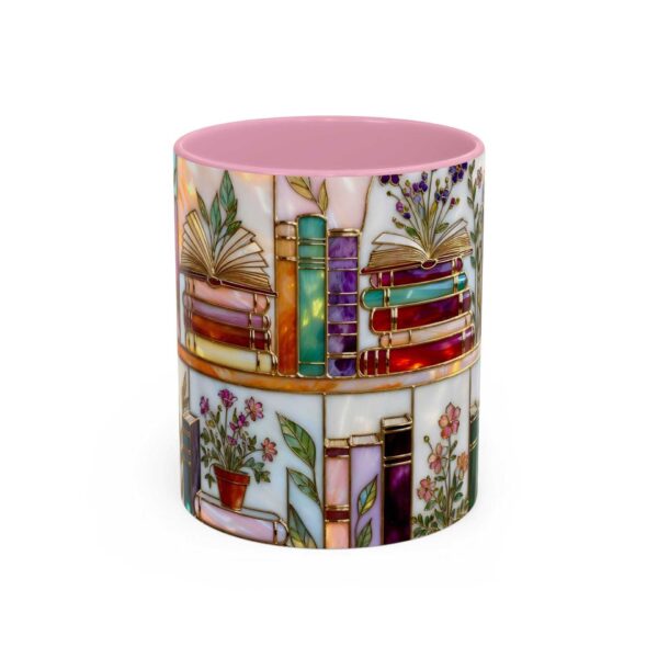 Creative Pattern Decorative Storage Jar with Pink Lid (Mug Matching Style) – Ceramic Organizer