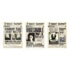 Vintage Newspaper Style Decorative Material Set – Retro Layout Design Elements