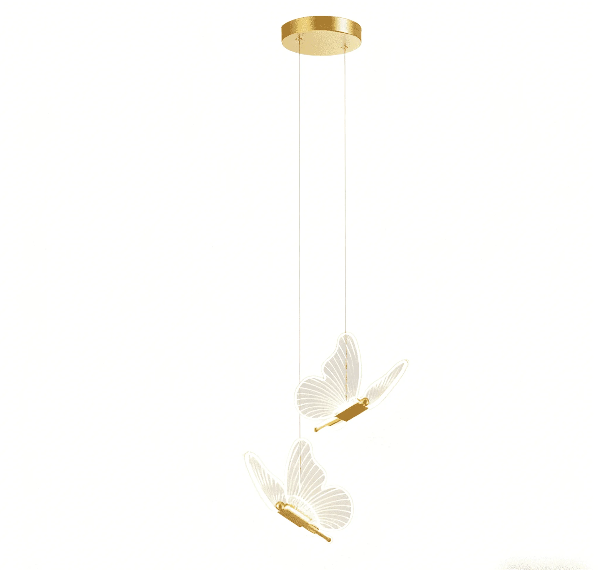 Modern Minimalist Feather-shaped Pendant Light (Lightweight Suspended Version) – Romantic Atmosphere Lighting Fixtur