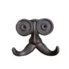 Black Fun-shaped Decorative Hook | Mustache + Double-circle Creative Wall Ornament Black Fun-shaped Decorative Hook (Mustache + Double-circle Decor Style) – Creative Wall Ornament