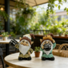 Coffee Gnome Figurine, Resin Coffee Lover Statue