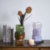 Stacked Gradient Glass Vase, Handmade Decorative Flower Vase