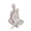 Couple Figurine Set – Black Ceramic Love Statue