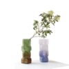 Stacked Gradient Glass Vase, Handmade Decorative Flower Vase