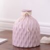 "Bouquet Whisper" – Ceramic Bouquet-Shaped Flower Vase with Ribbon Detail