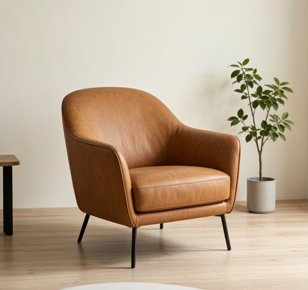 Modern luxury recliner chair, Nordic upholstered lounge chair, wholesale furniture product image