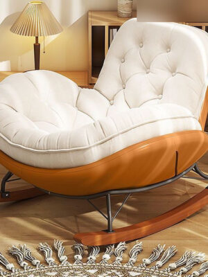 Nordic upholstered rocking chair, Penguin Rocker, wholesale furniture view 1