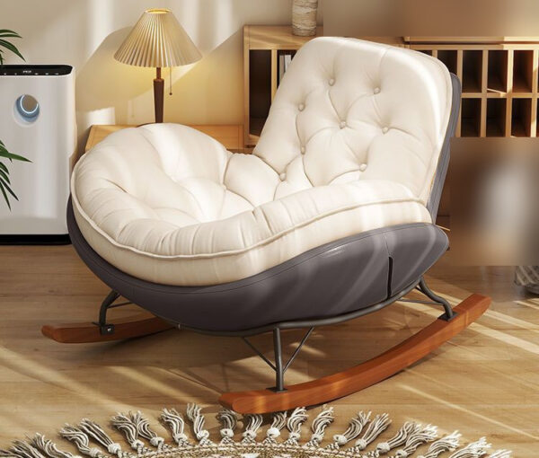 Nordic upholstered rocking chair, Penguin Rocker, wholesale furniture view 2