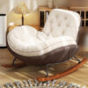 Nordic upholstered rocking chair, Penguin Rocker, wholesale furniture view 3