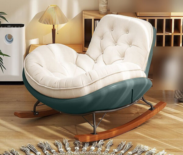 Nordic upholstered rocking chair, Penguin Rocker, wholesale furniture view 4
