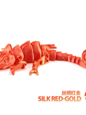 Articulated 3D Printed Chameleon Toy - Flexible Fidget Pet Model