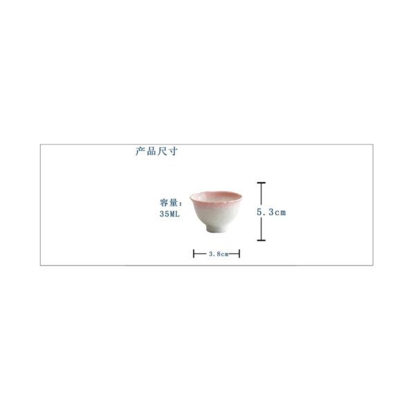 Crystal Glaze Flower Rim Tea Cup – Ice Blue Gongfu Cup