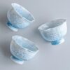 Crystal Glaze Flower Rim Tea Cup – Ice Blue Gongfu Cup
