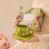 Floral Ceramic Cup and Saucer Gift Set