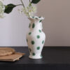 Chinese-Style Green Dot Ceramic Vase Collection – Vintage Floral Vessel