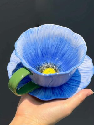Floral Ceramic Cup and Saucer Gift Set