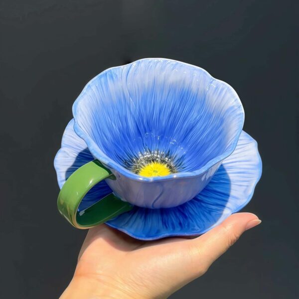 Floral Ceramic Cup and Saucer Gift Set