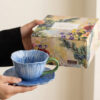 Floral Ceramic Cup and Saucer Gift Set