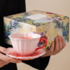 Floral Ceramic Cup and Saucer Gift Set