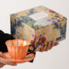 Floral Ceramic Cup and Saucer Gift Set